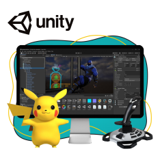 Мир игр на Unity 2D на популярном движке + AI-помощники - КИБЕРшкола программирования для детей, компьютерные курсы для школьников, начинающих и подростков - KIBERone г. Шахты
