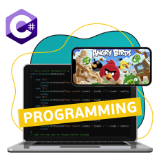 Программирование на C#. Удивительный мир 2D-игр - КИБЕРшкола программирования для детей, компьютерные курсы для школьников, начинающих и подростков - KIBERone г. Шахты